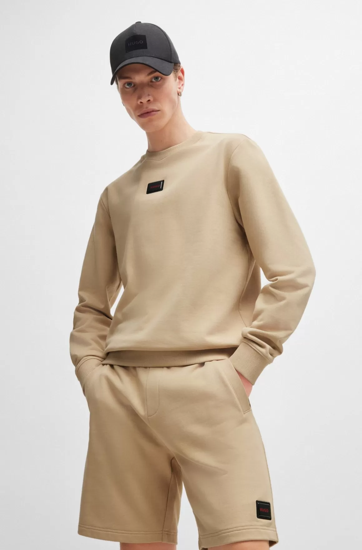 HUGO BOSS Sweatshirt Af Bomuld Med Regular Fit Og Logo