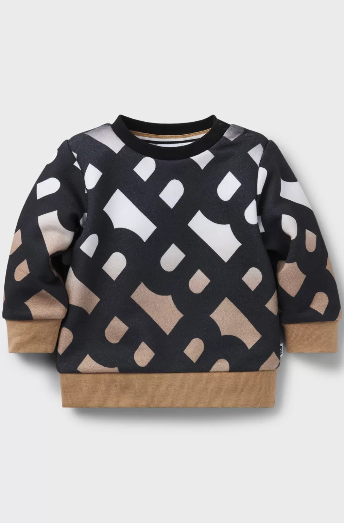 Børn HUGO BOSS Sweatshirt Til Børn I Bomuldsblanding Med Degradémonogrammer
