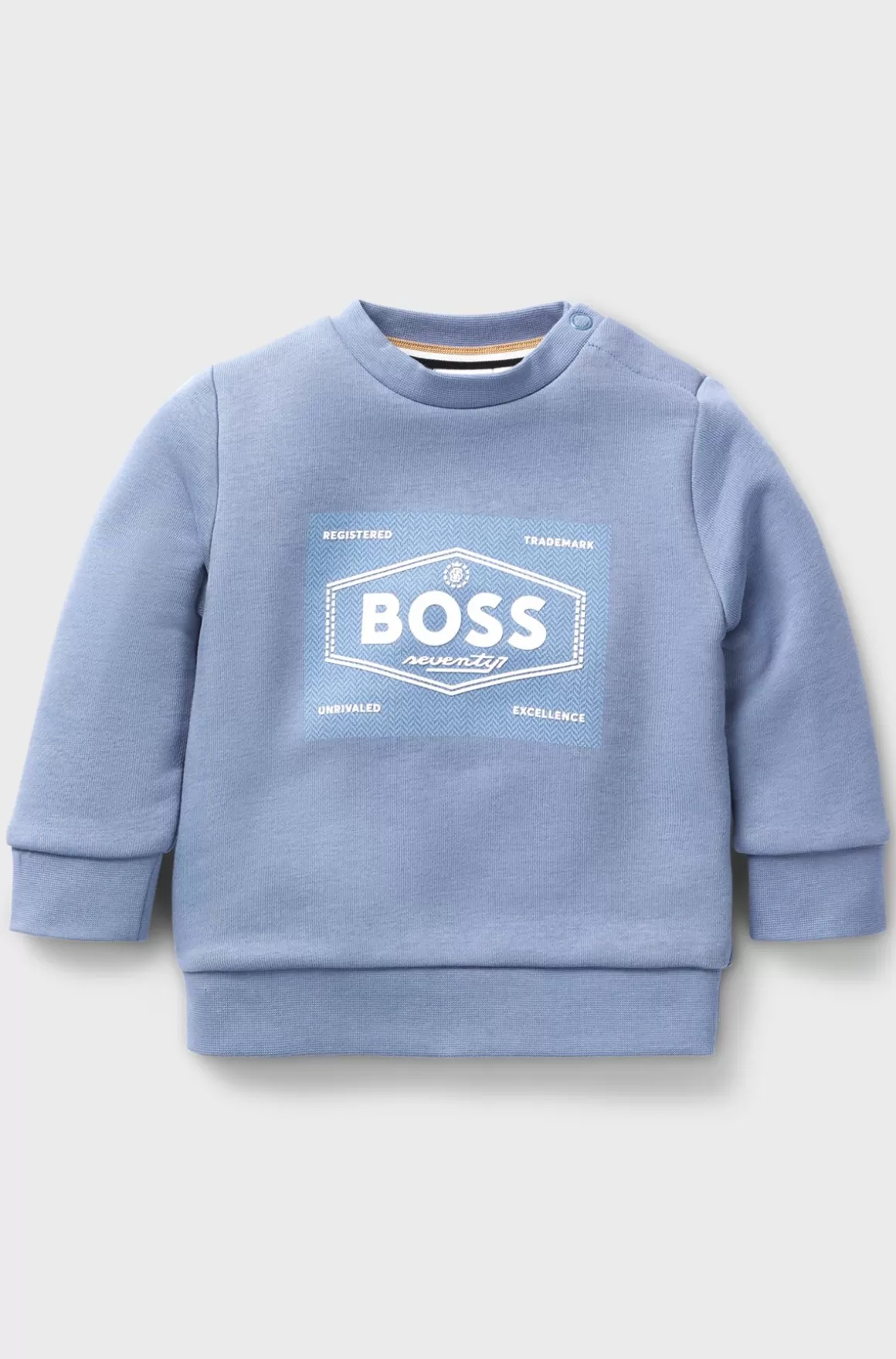 Børn HUGO BOSS Sweatshirt Til Børn I Fleece Af Bomuldsblanding Med Logografik