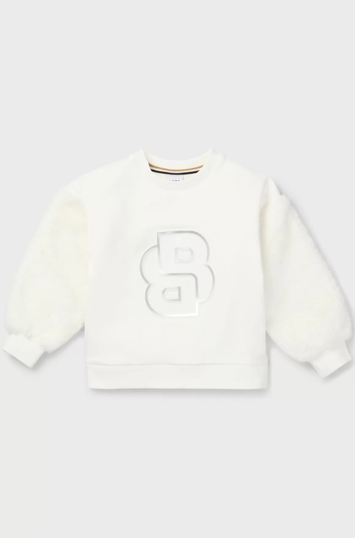 Børn HUGO BOSS Sweatshirt Til Børn Med Dobbelt B-monogram Med Metallisk Effekt