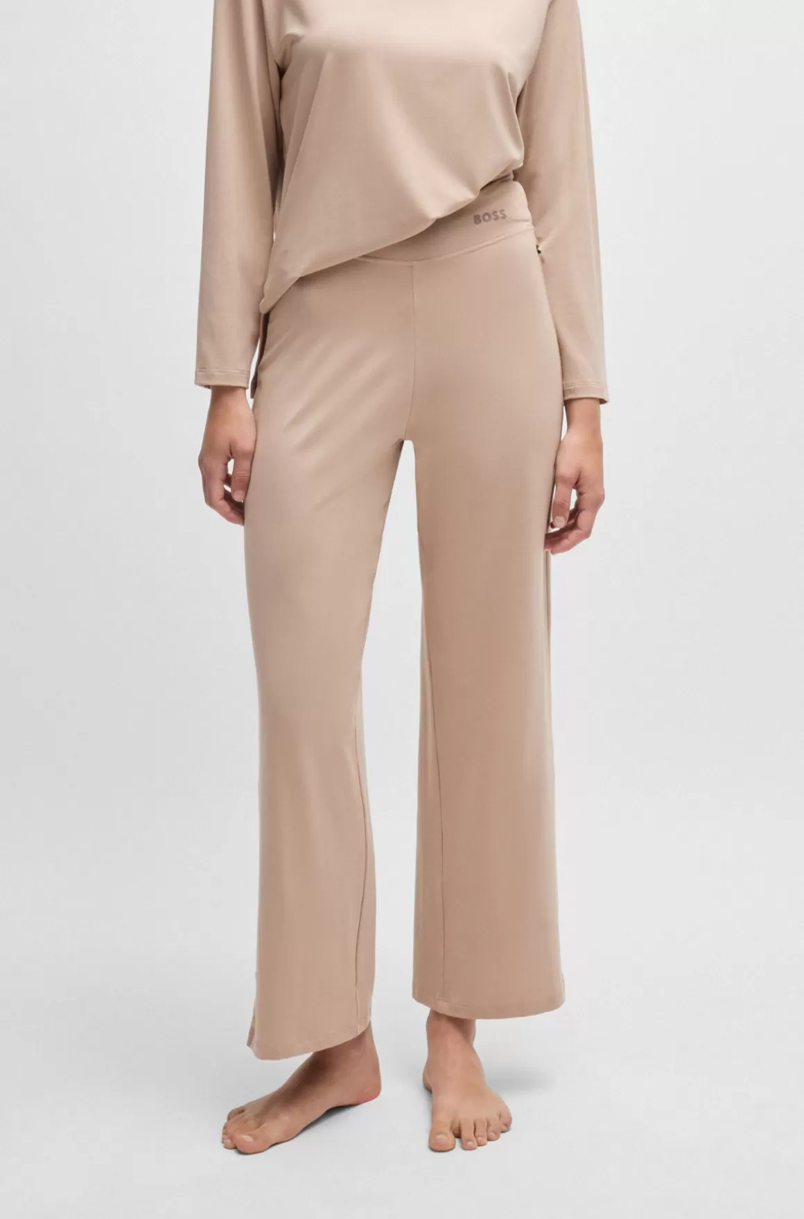 HUGO BOSS Temperaturregulerende Pyjamasbukser I Jersey Med Stræk