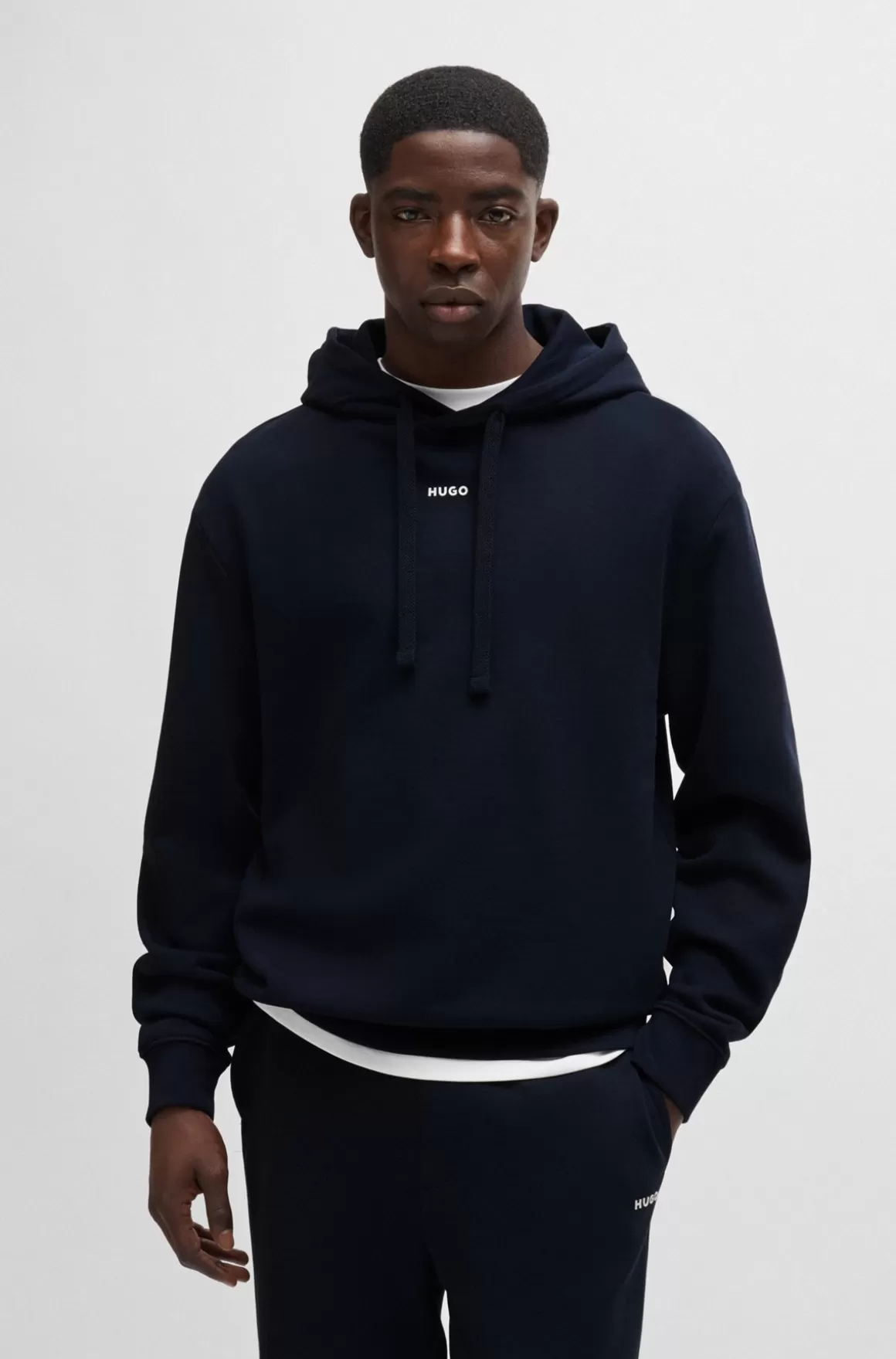 HUGO BOSS Tracksuit I Sweatkvalitet Af Bomuld Med Relaxed Fit Og Kontrastlogoer