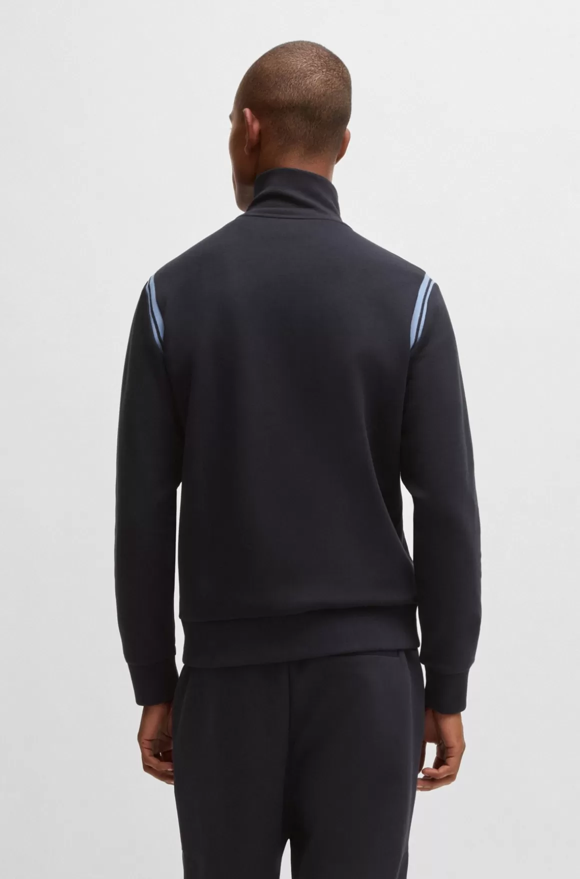 HUGO BOSS Tracksuit Med Regular Fit I Bomuld Med Stræk Og Stribede Bånd