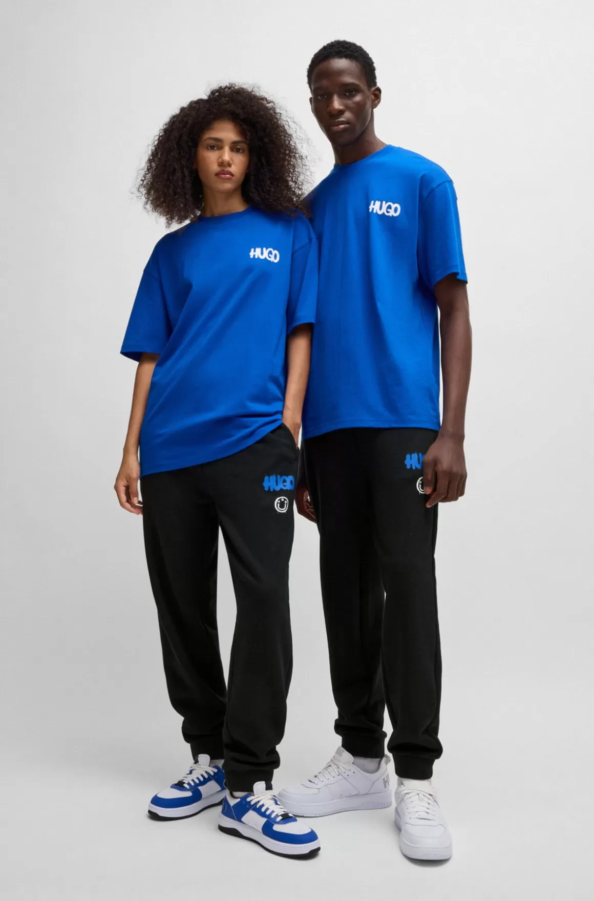 HUGO BOSS Tracksuit-bukser I Sweatkvalitet Af Bomuld Med Logo