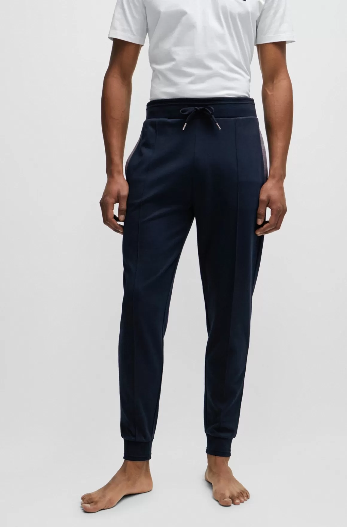 HUGO BOSS Tracksuit-bukser Med Manchetter Og Broderet Logo