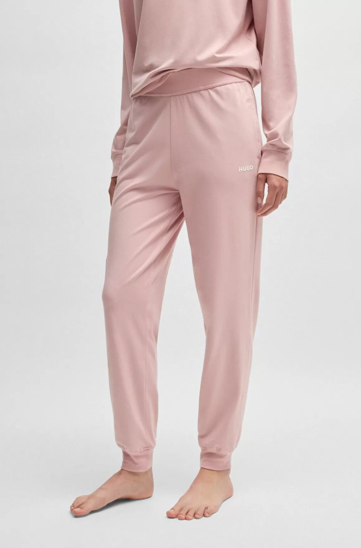 HUGO BOSS Tracksuit-bukser Med Relaxed Fit Og Logoprint