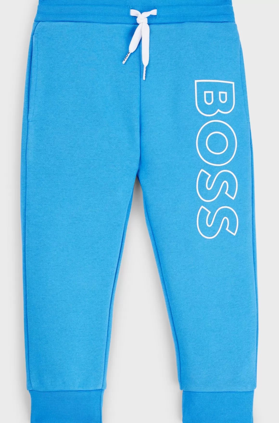 Børn HUGO BOSS Tracksuit-bukser Til Børn I Bomuldsblanding Med Lodret Logo