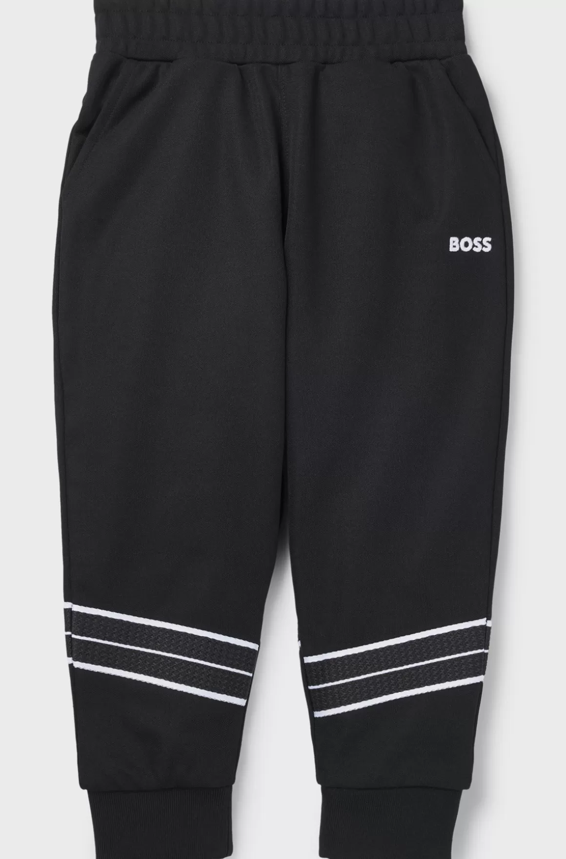 Børn HUGO BOSS Tracksuit-bukser Til Børn Med Tapered Fit Og Sildebensmønster
