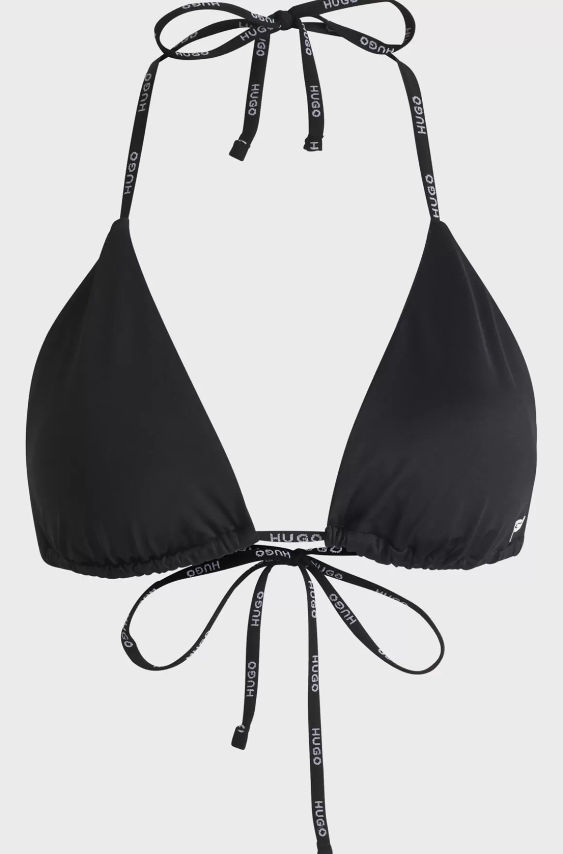 HUGO BOSS Trekantsbikinitop Med Kontrastfulde Logostropper
