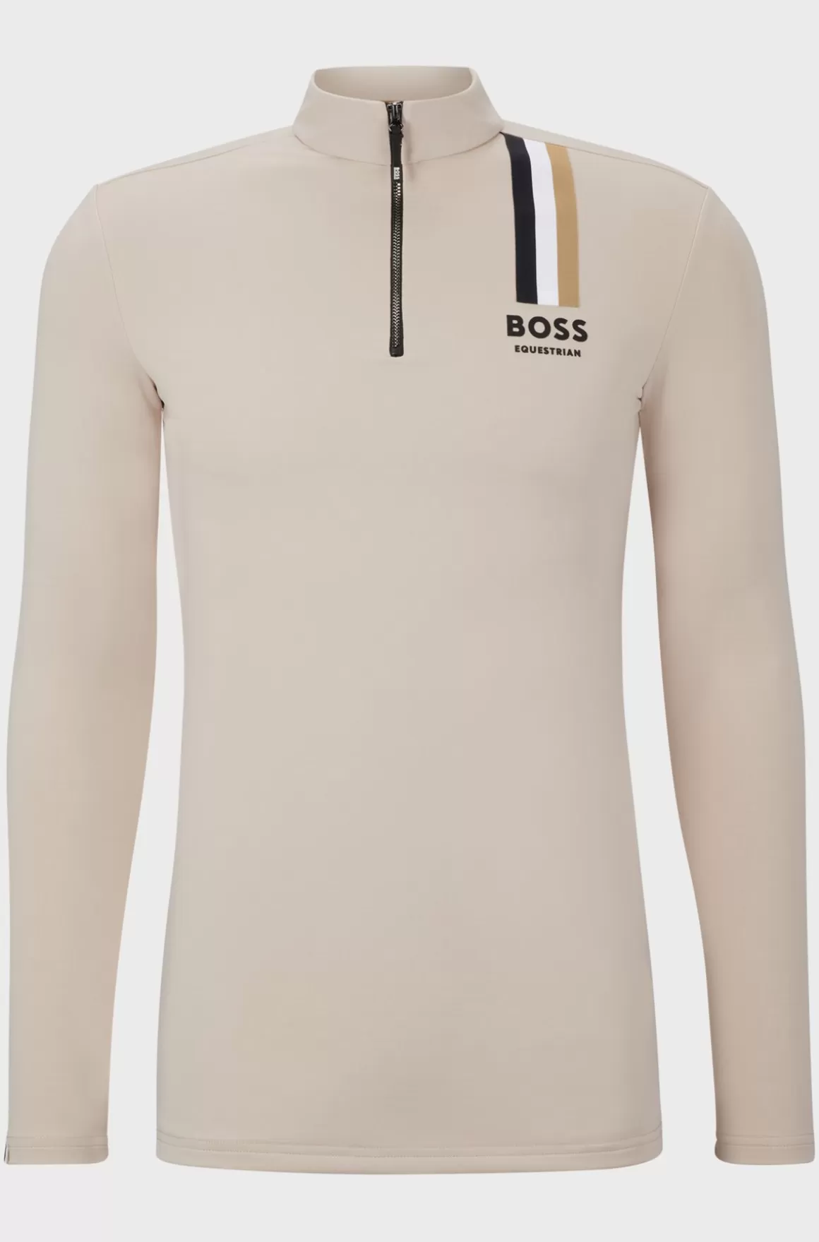 HUGO BOSS Træningsskjorte Til Hestesport Med Signaturstribe Og Logo
