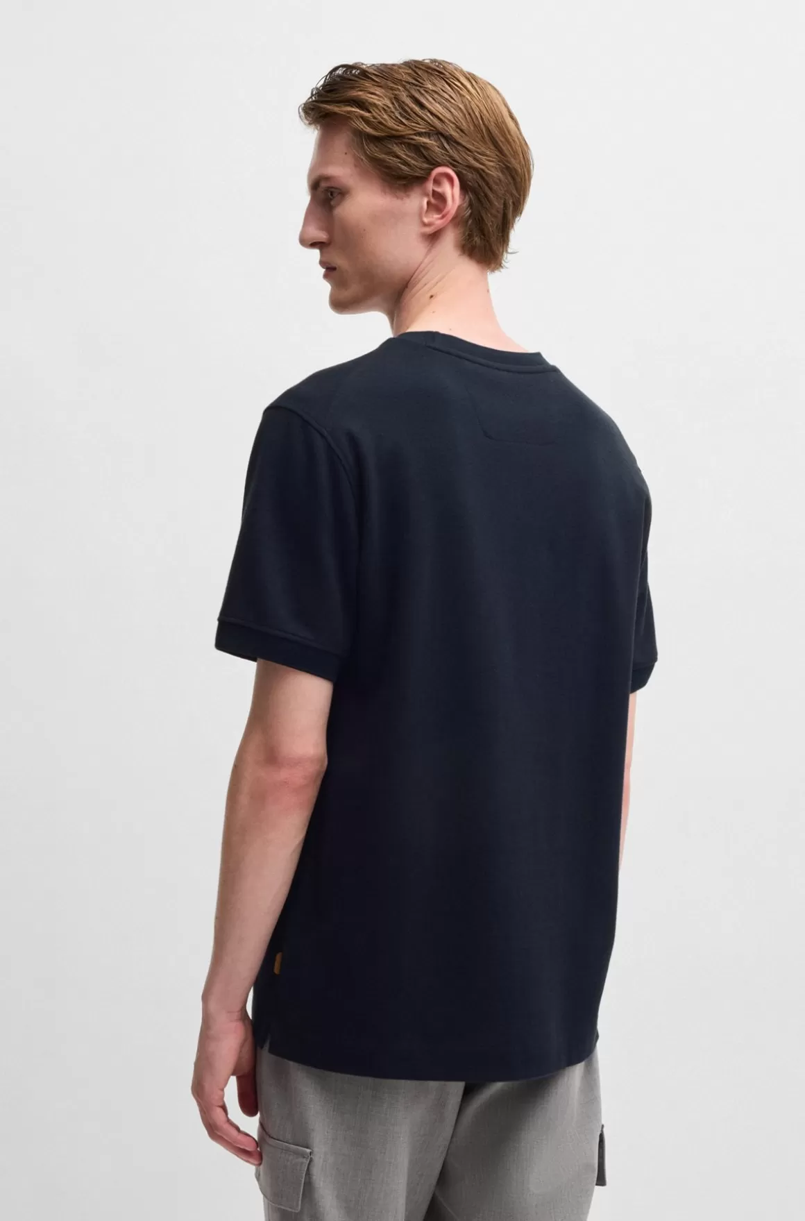 HUGO BOSS T-shirt I Blanding Af Bomuld Og Kashmir Med Antibakteriel Finish
