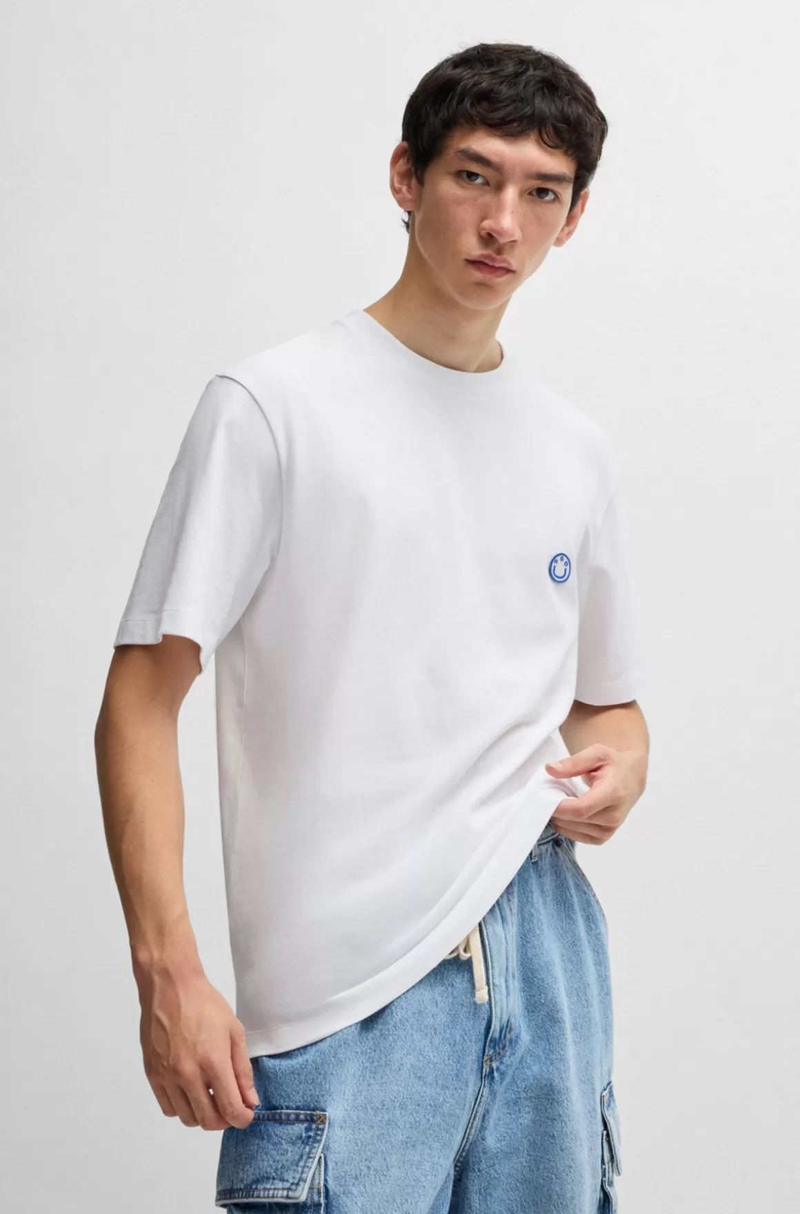 HUGO BOSS T-shirt I Bomuldsjersey Med Logo
