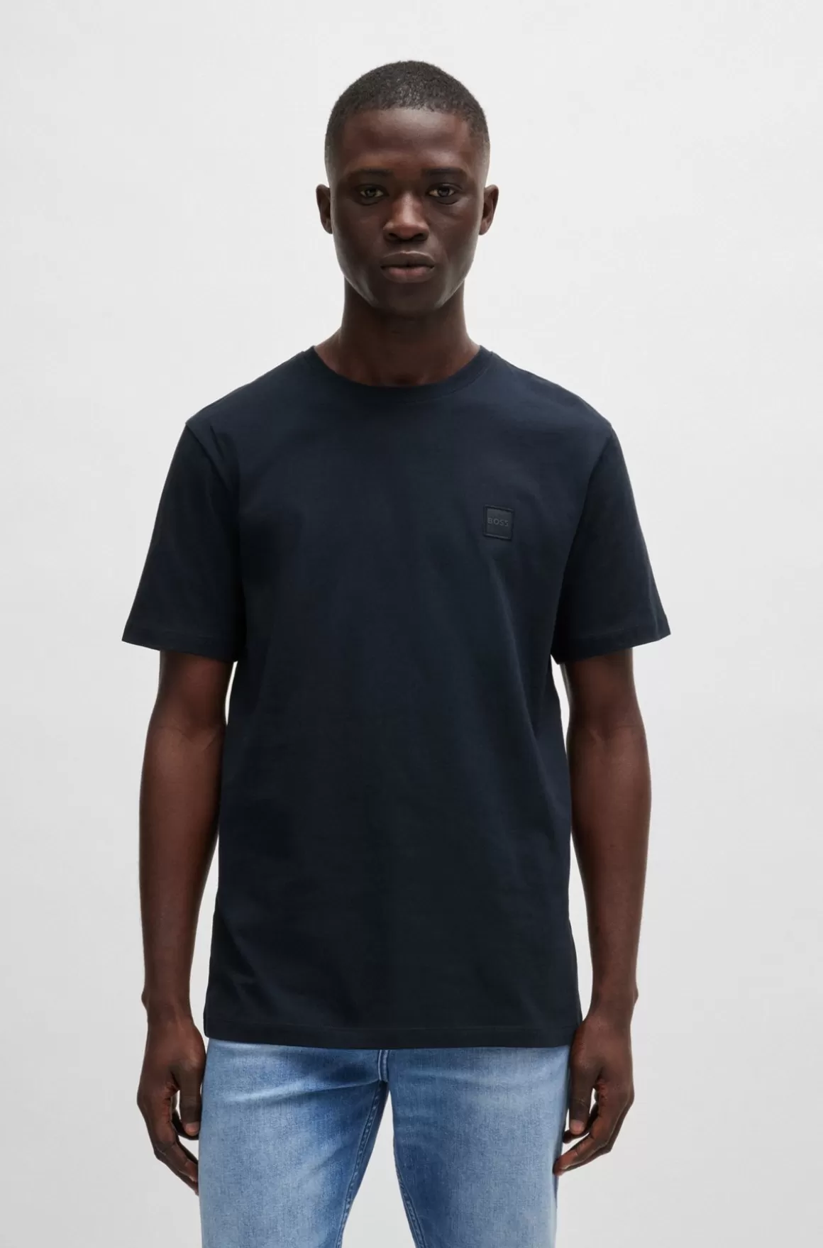 HUGO BOSS T-shirt I Bomuldsjersey Med Logomærke