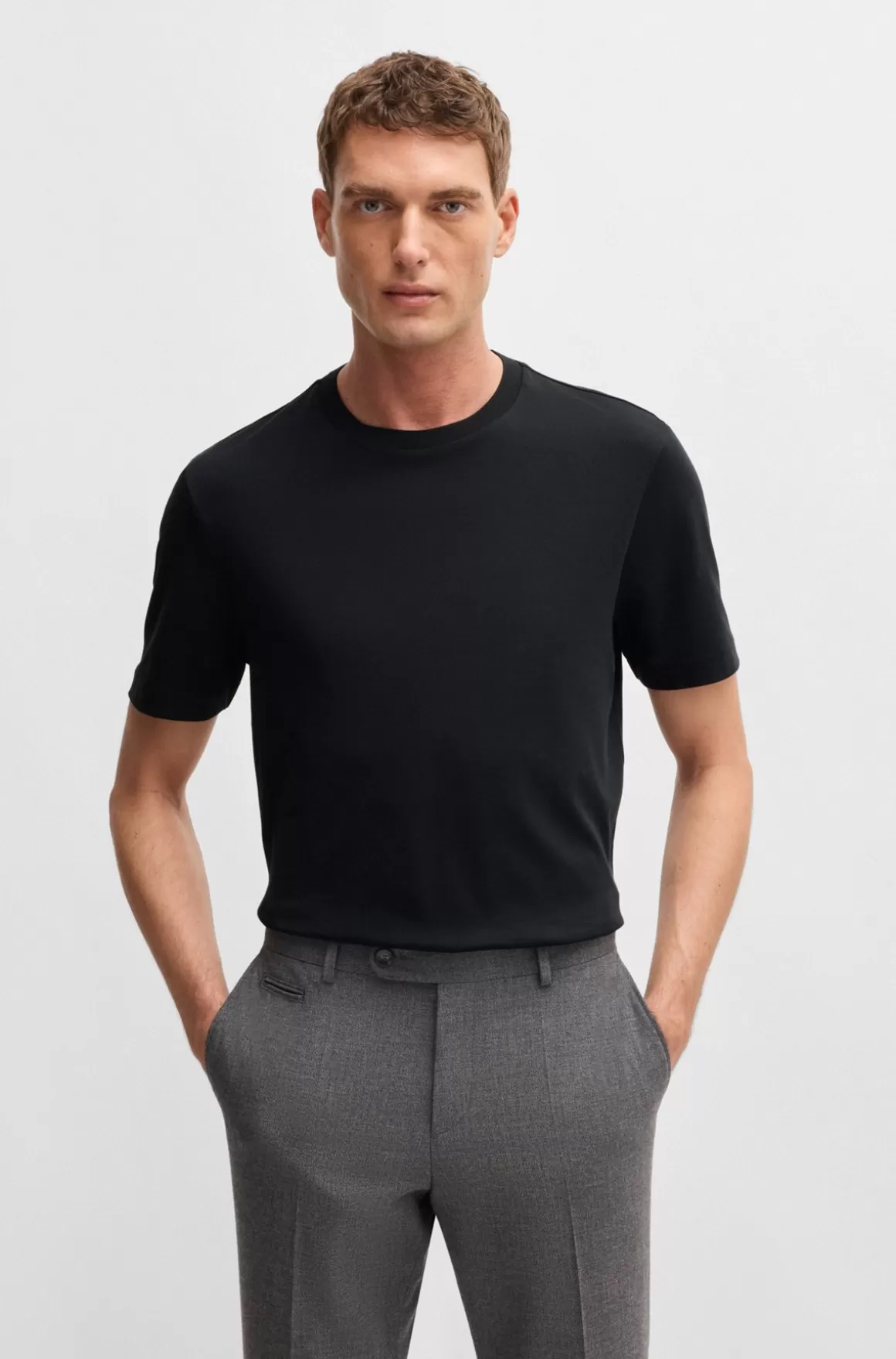 HUGO BOSS T-shirt I Luksusbomuld Fra BOSS SELECTED BY BECKHAM