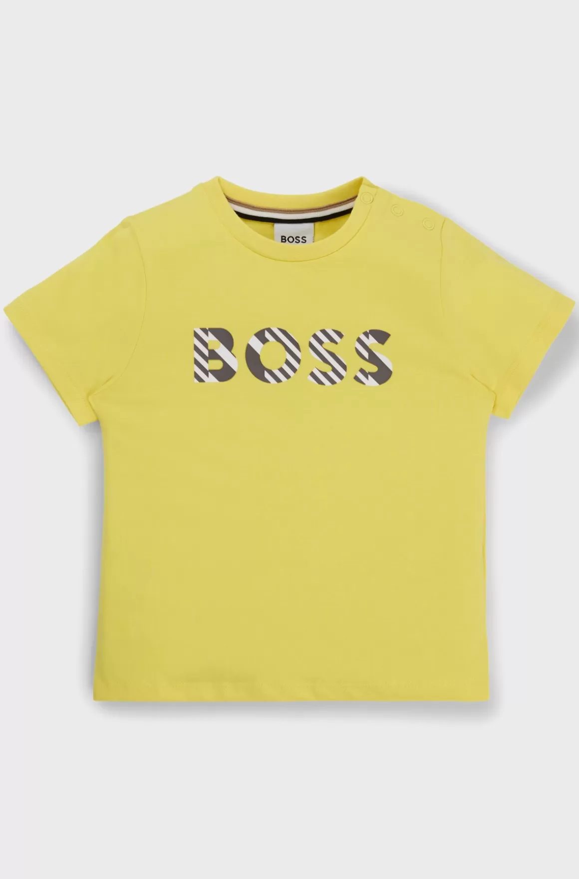 Børn HUGO BOSS T-shirt I Ren Bomuldsjersey Med Præget Logo Til Børn