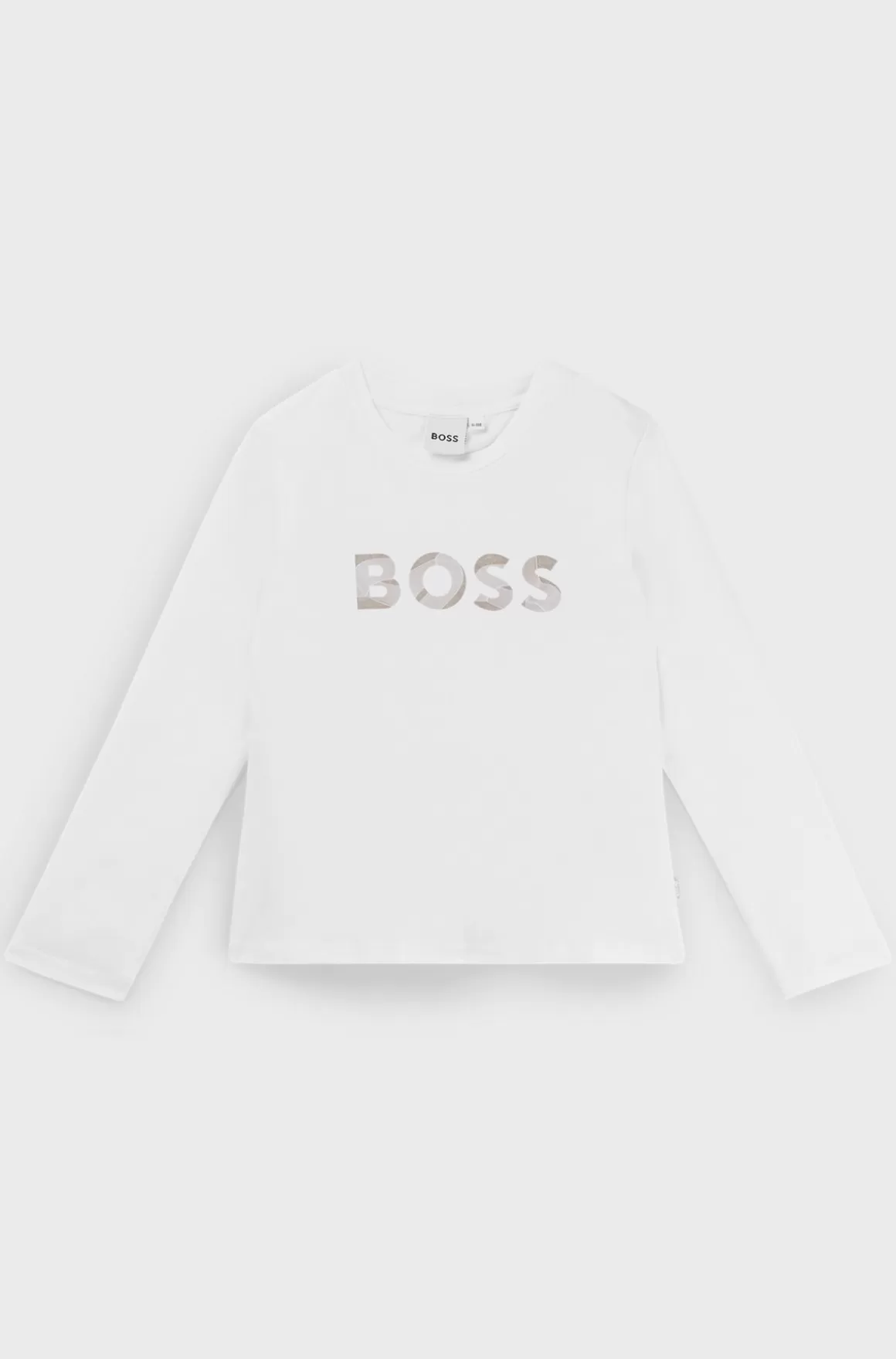 Børn HUGO BOSS T-shirt Med Lange ærmer Til Børn Med Signaturstribede Detaljer