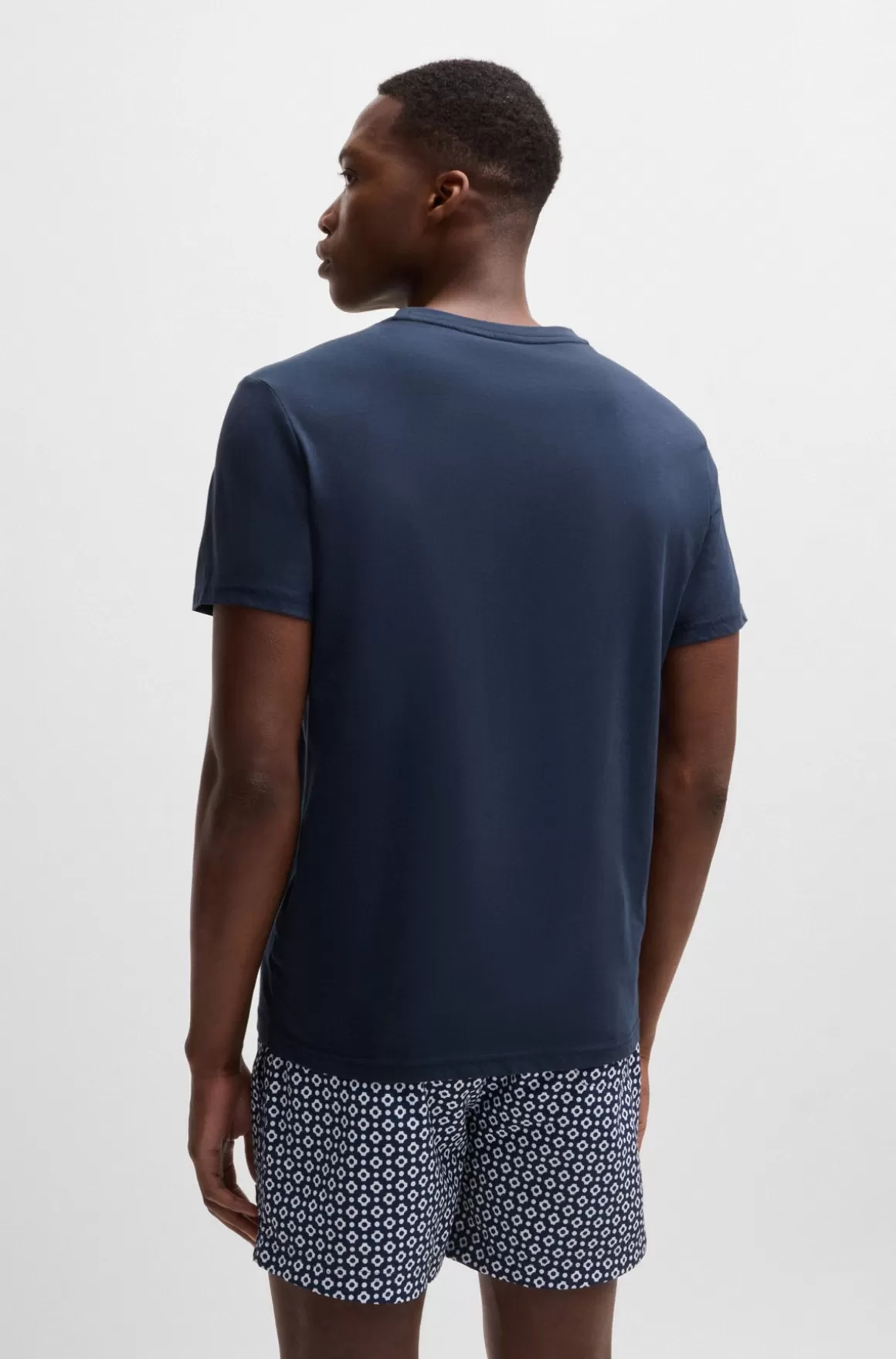 HUGO BOSS T-shirt Med Regular Fit I Bomuldsjersey Med UV-beskyttelse På Faktor 50+