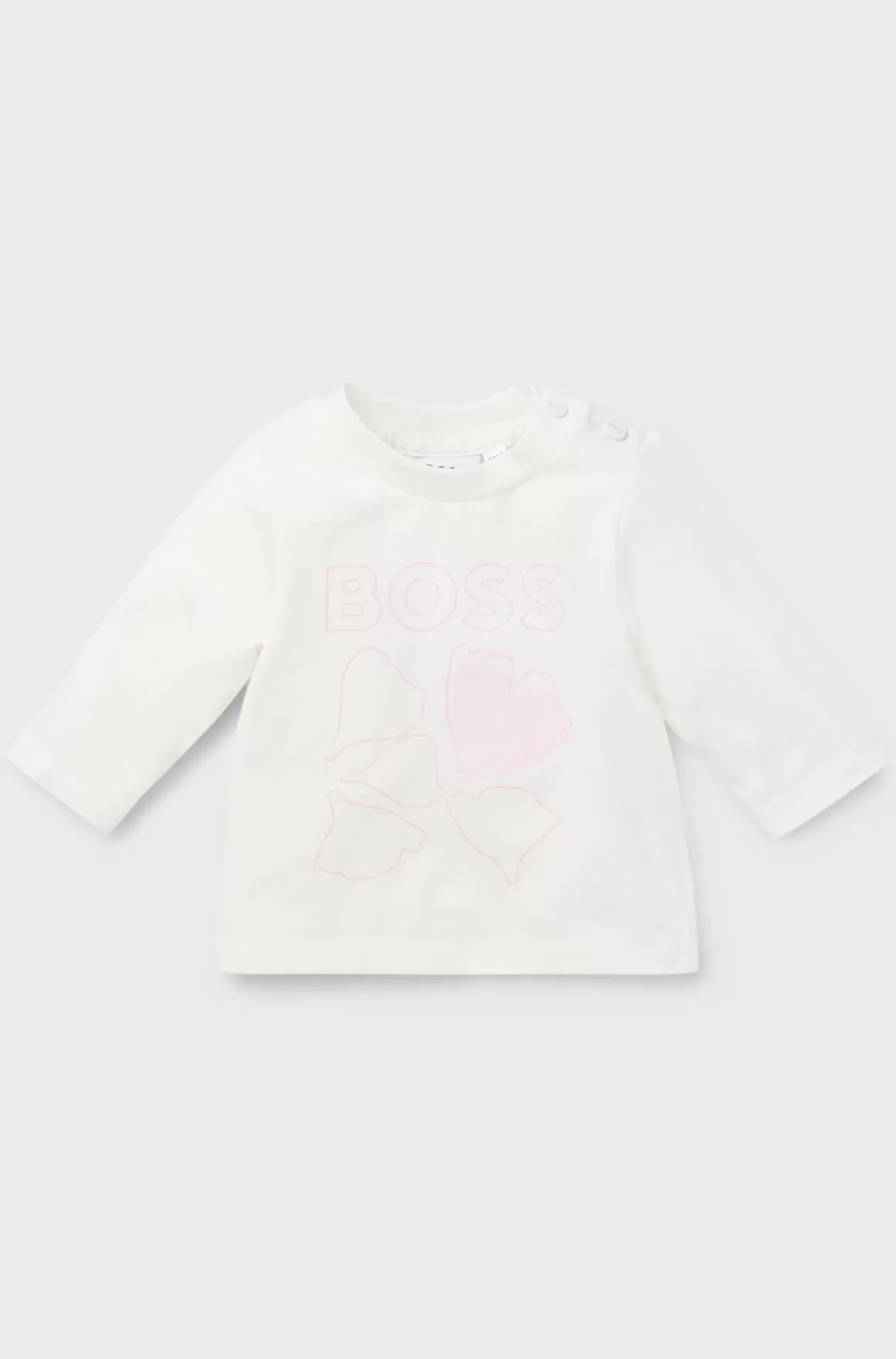 Børn HUGO BOSS T-shirt Til Babyer I Bomuld Med Stræk Og Logografik