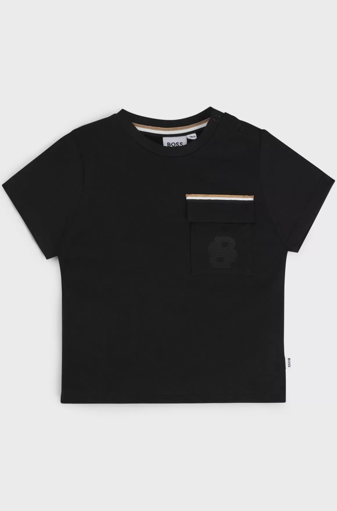 Børn HUGO BOSS T-shirt Til Børn I Bomuld Med Broderet Dobbelt B-monogram