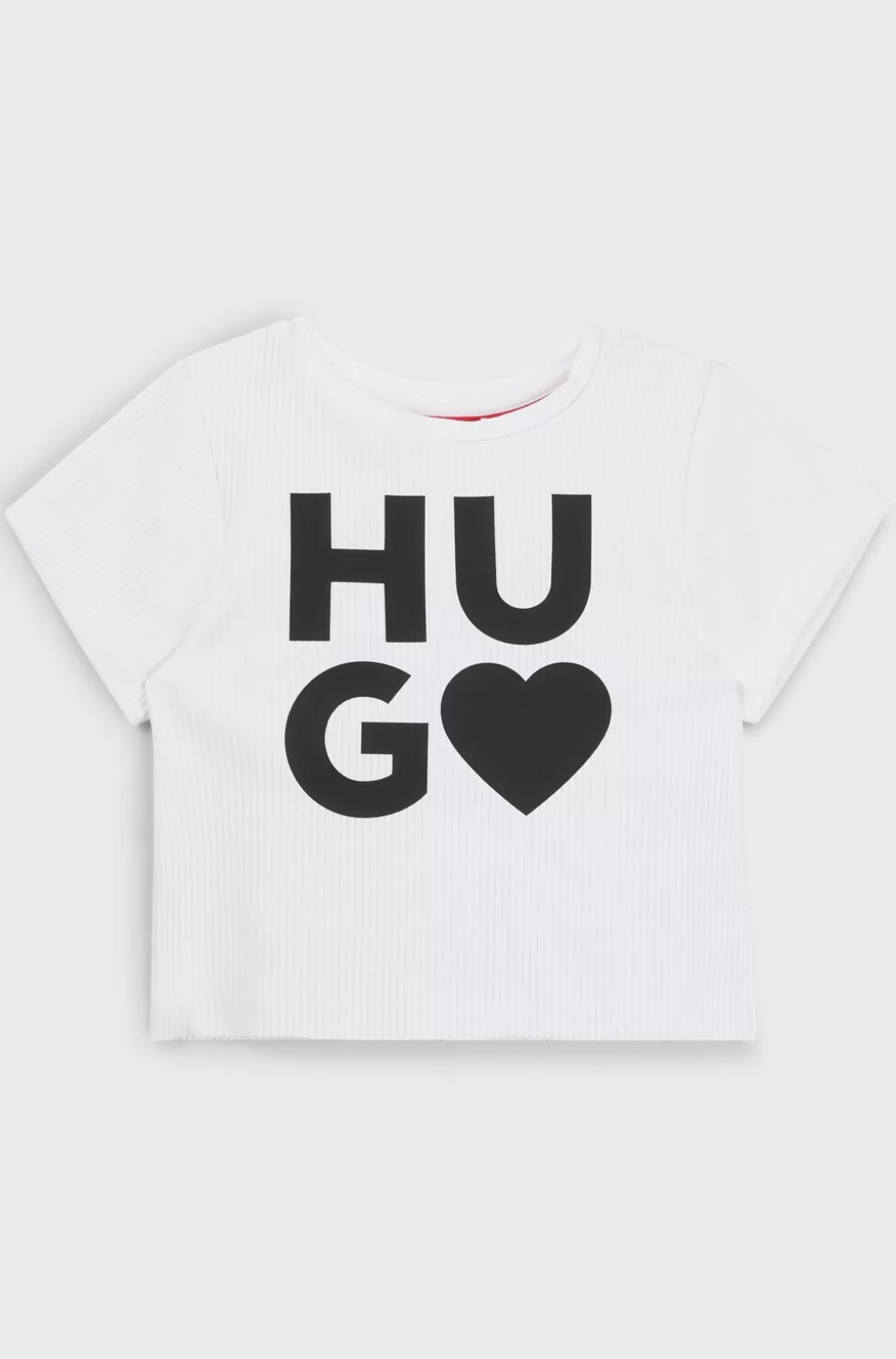 Børn HUGO BOSS T-shirt Til Børn I Bomuldsblanding Med Hjertelogoprint