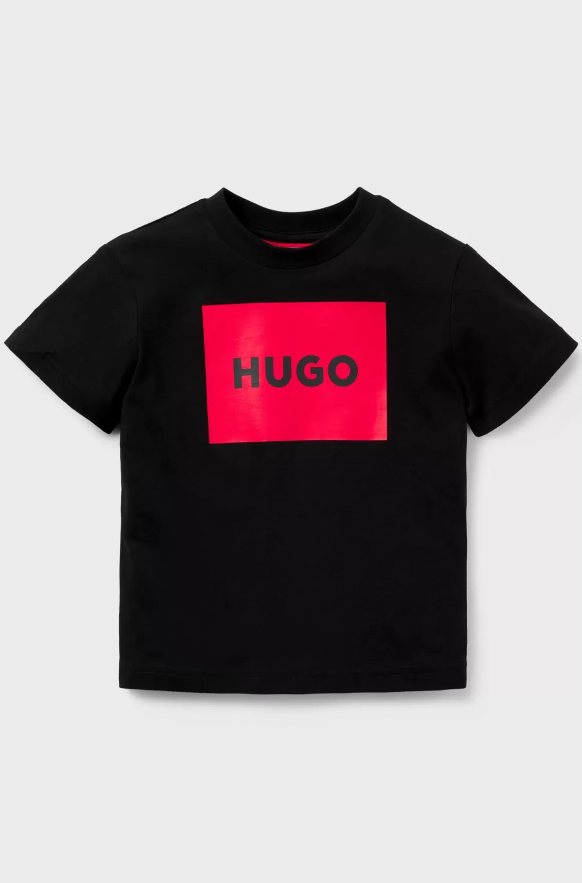 Børn HUGO BOSS T-shirt Til Børn I Bomuldsjersey Med Firkantet Logoprint