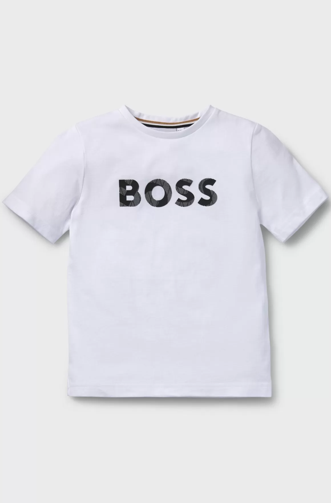 Børn HUGO BOSS T-shirt Til Børn Med Regular Fit I Bomuld Med Logoprint