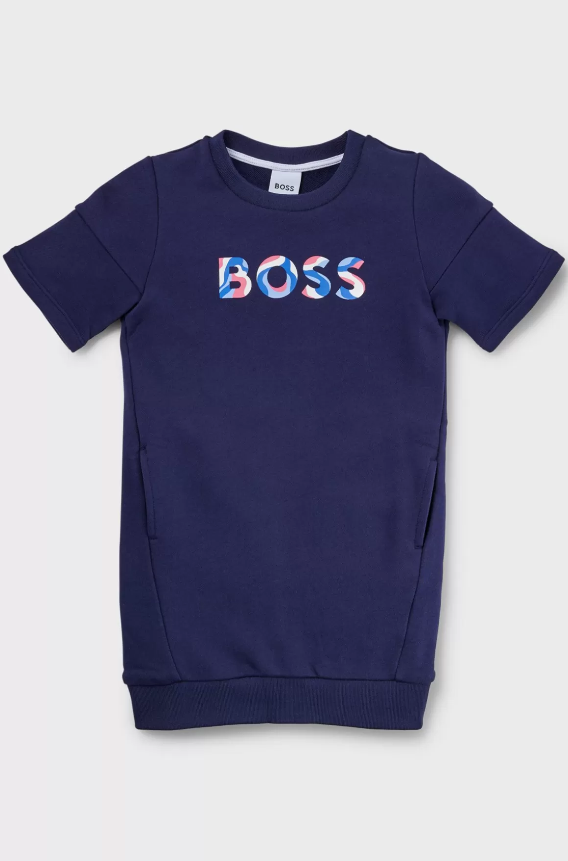 Børn HUGO BOSS T-shirtkjole I Frotté Med 3D-logo
