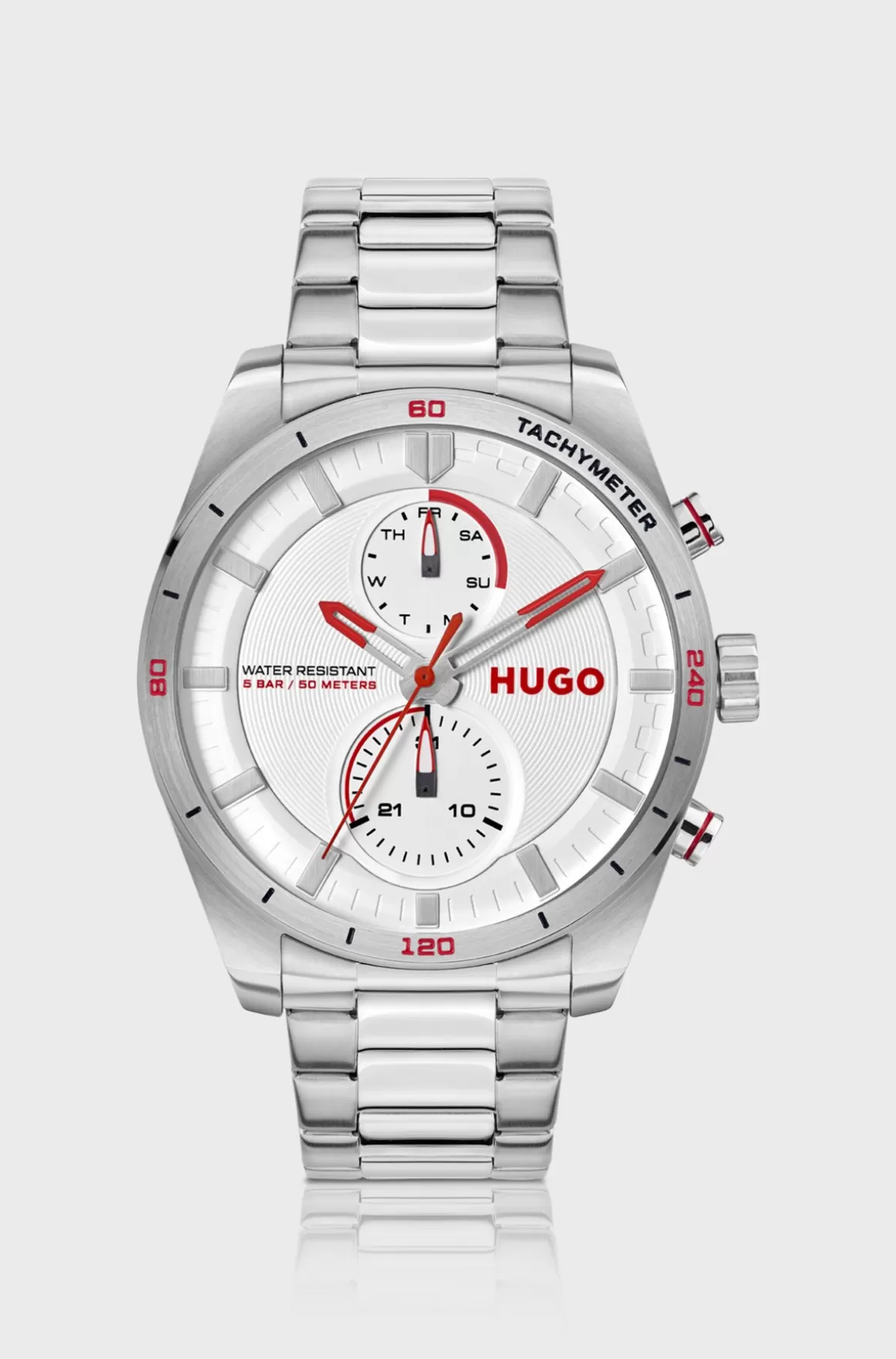 HUGO BOSS Ur I Rustfrit Stål Med Racerløbsinspirerede Detaljer