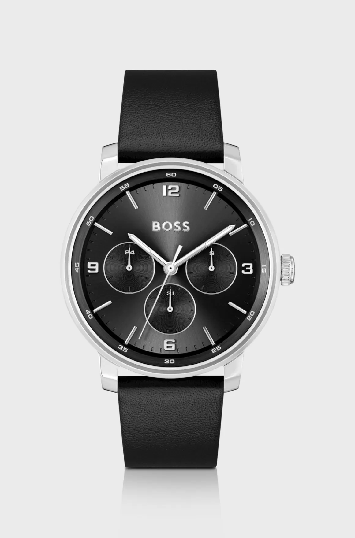 HUGO BOSS Ur Med Læderrem Og Urskive