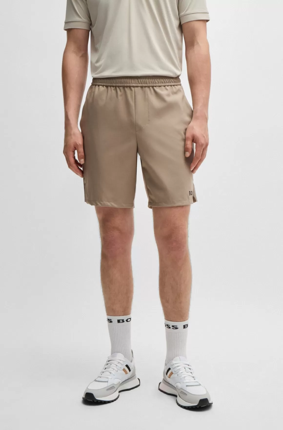 HUGO BOSS Vandskyende BOSS X Matteo Berrettini-shorts Med Logoprint