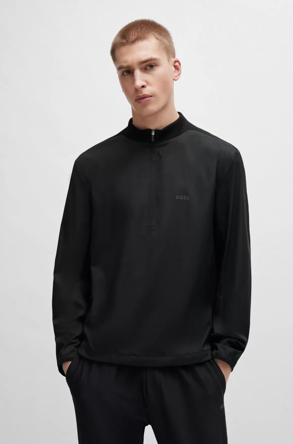 HUGO BOSS Vandskyende Jakke I Anorakstil Med Logo