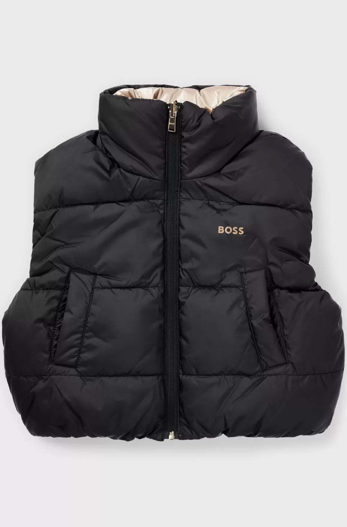 Børn HUGO BOSS Vandskyende Vendbar Vest Med Logo Til Børn