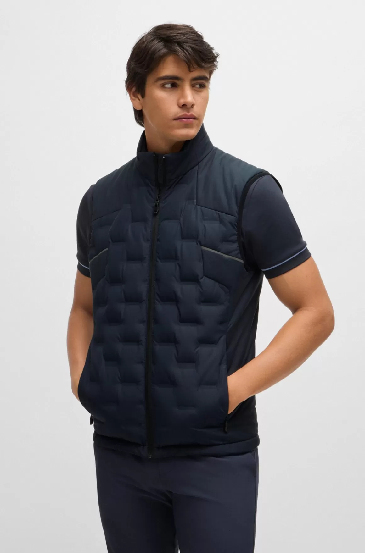 HUGO BOSS Vandskyende Vest Med Quiltning