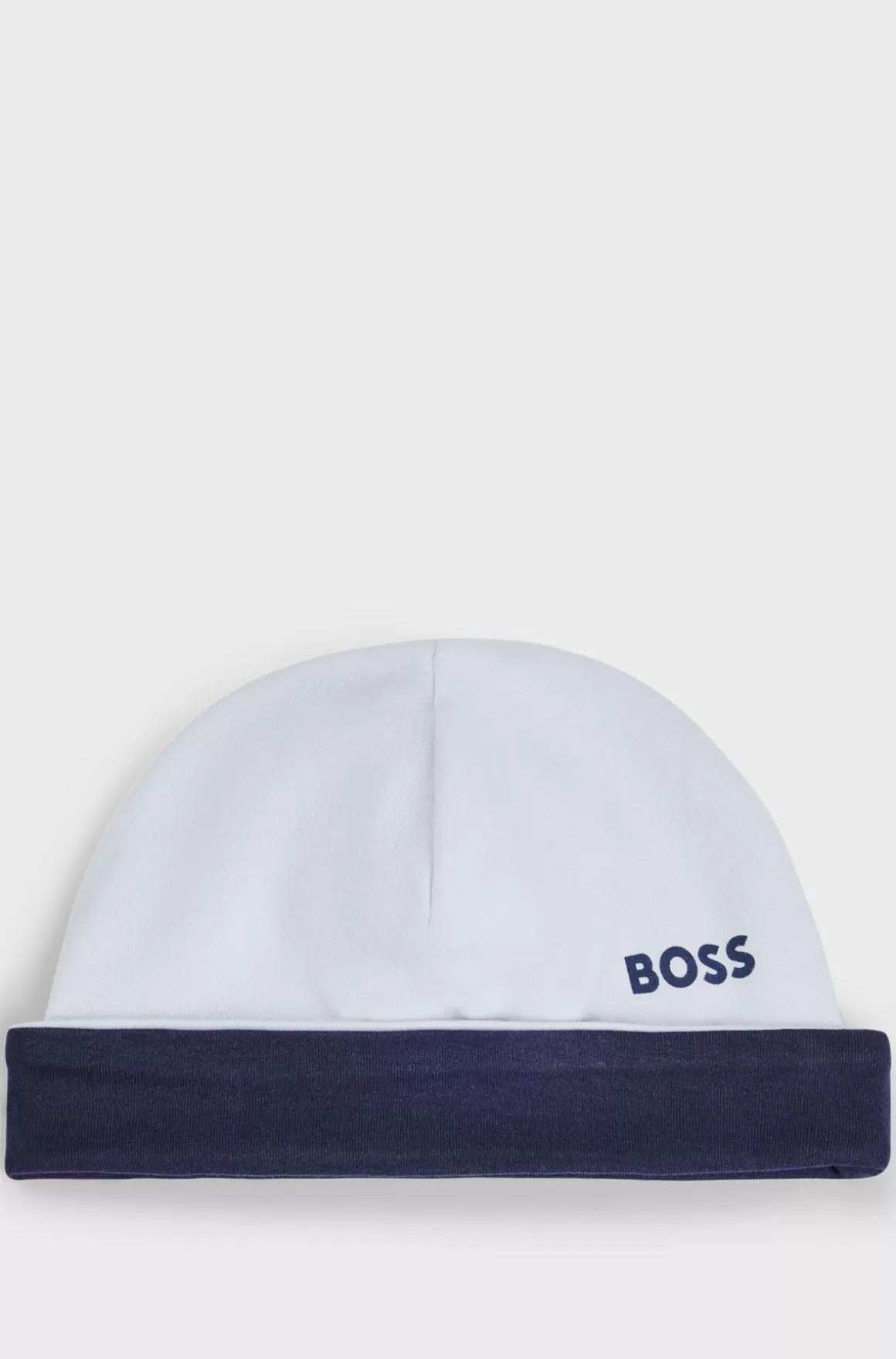 Børn HUGO BOSS Vendbar Hat Til Babyer I Bomuld Med Logo