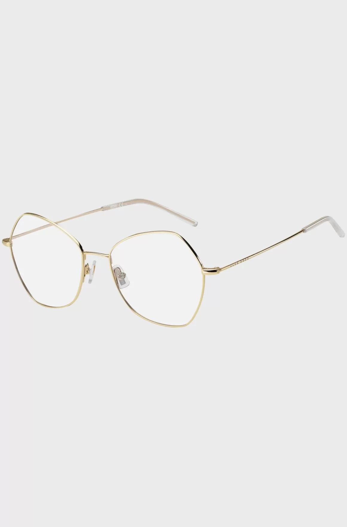 HUGO BOSS Vinklede Briller Med Styrke I Titanium Med farvet Effekt