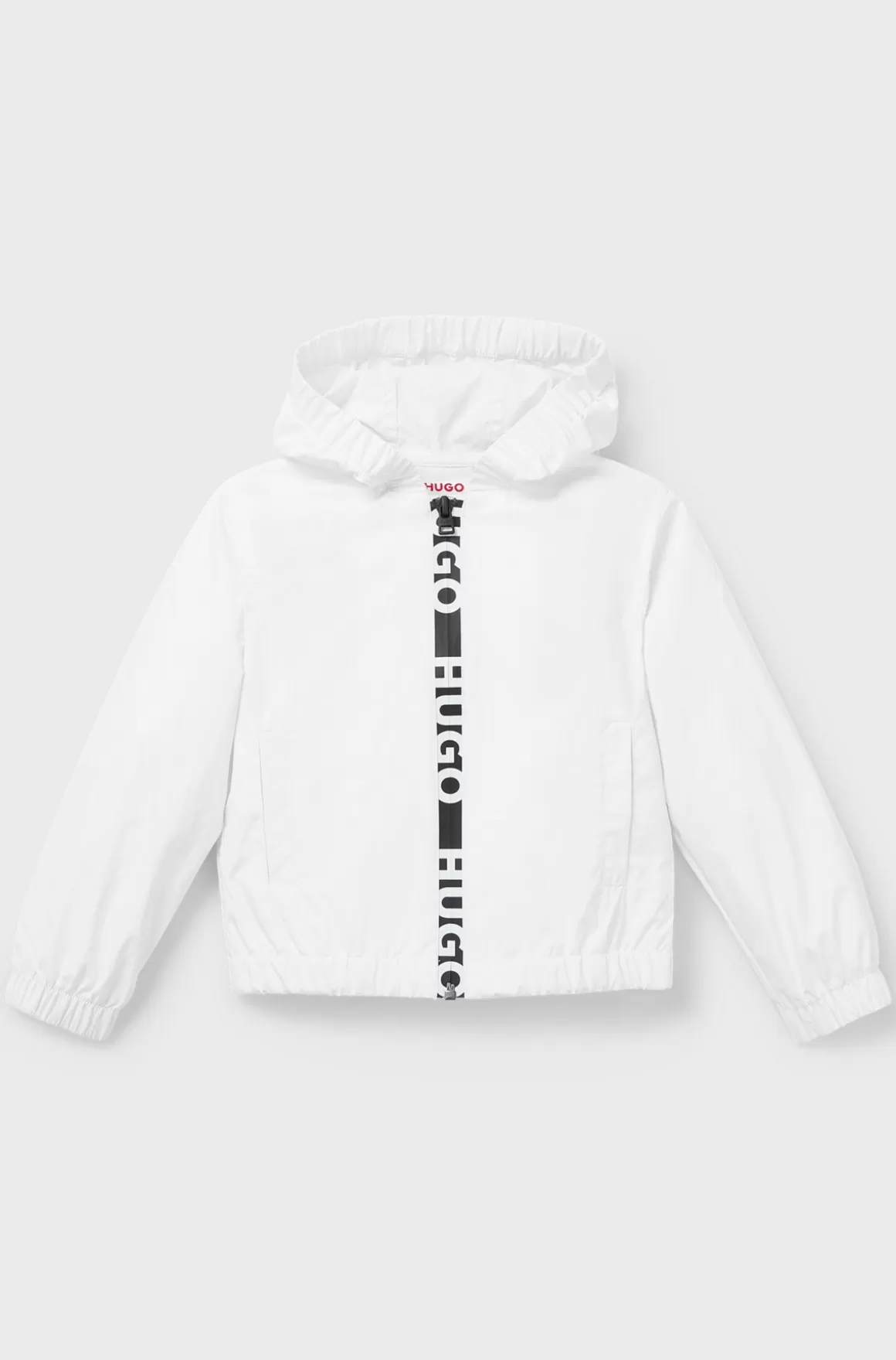 Børn HUGO BOSS Windbreaker Med Hætte Og Logotryk Til Børn